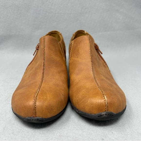 Naturalizer Women's Size 9M Jiggy Brown Faux Leather Ankle Booties Clogs - Picture 6 of 12